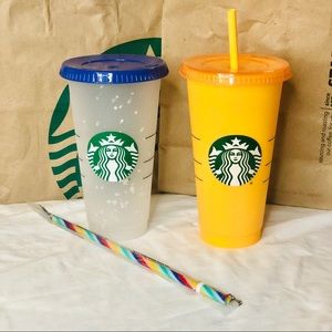 Starbucks Confetti & Marigold Color Changing Cups